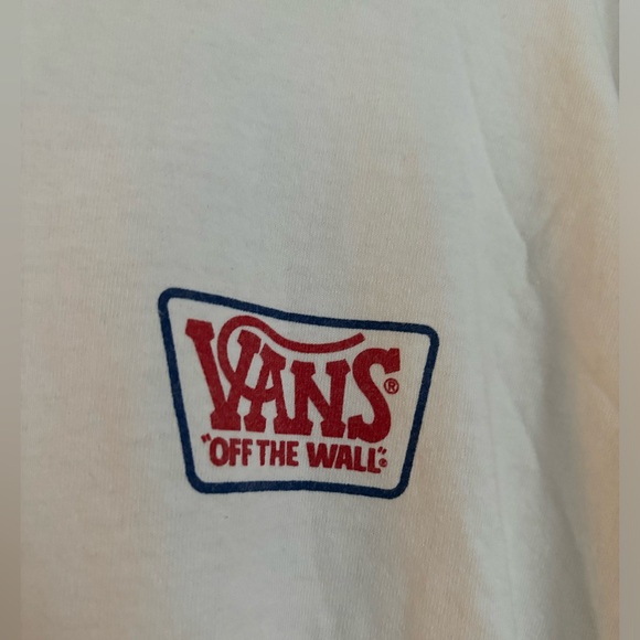 Vans Long Sleeve Graphic Tee Large White - Picture 3 of 4